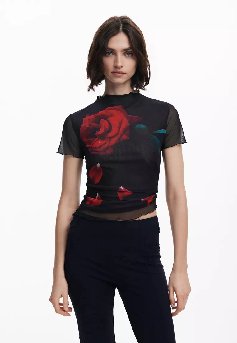 Tyler McGillivary floral bell-bottom pants