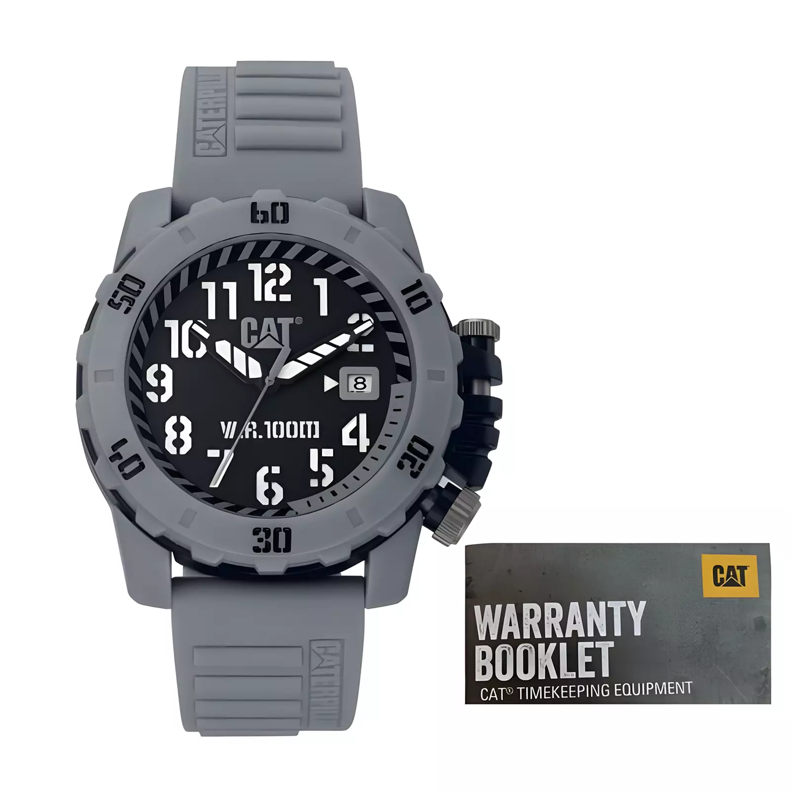 Jam Tangan Analog Pria - Grey – Rubber Strap - CAT LK.151.25.115 