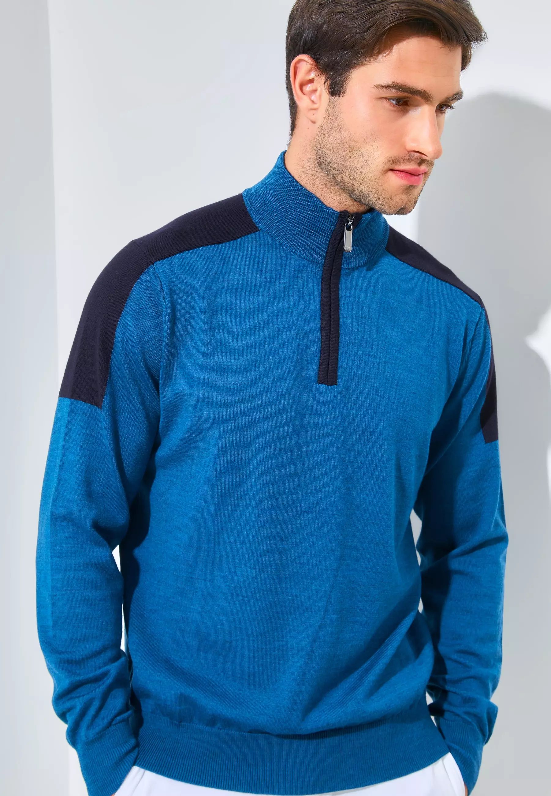 Jack Nicklaus Maxime Premium Sweater Regular Fit Pacific Blue