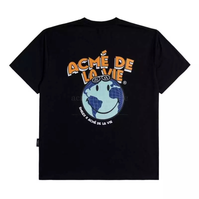 Jual Acme De La Vie [ADLV X SMILEY] GLOBE ARTWORK SHORT