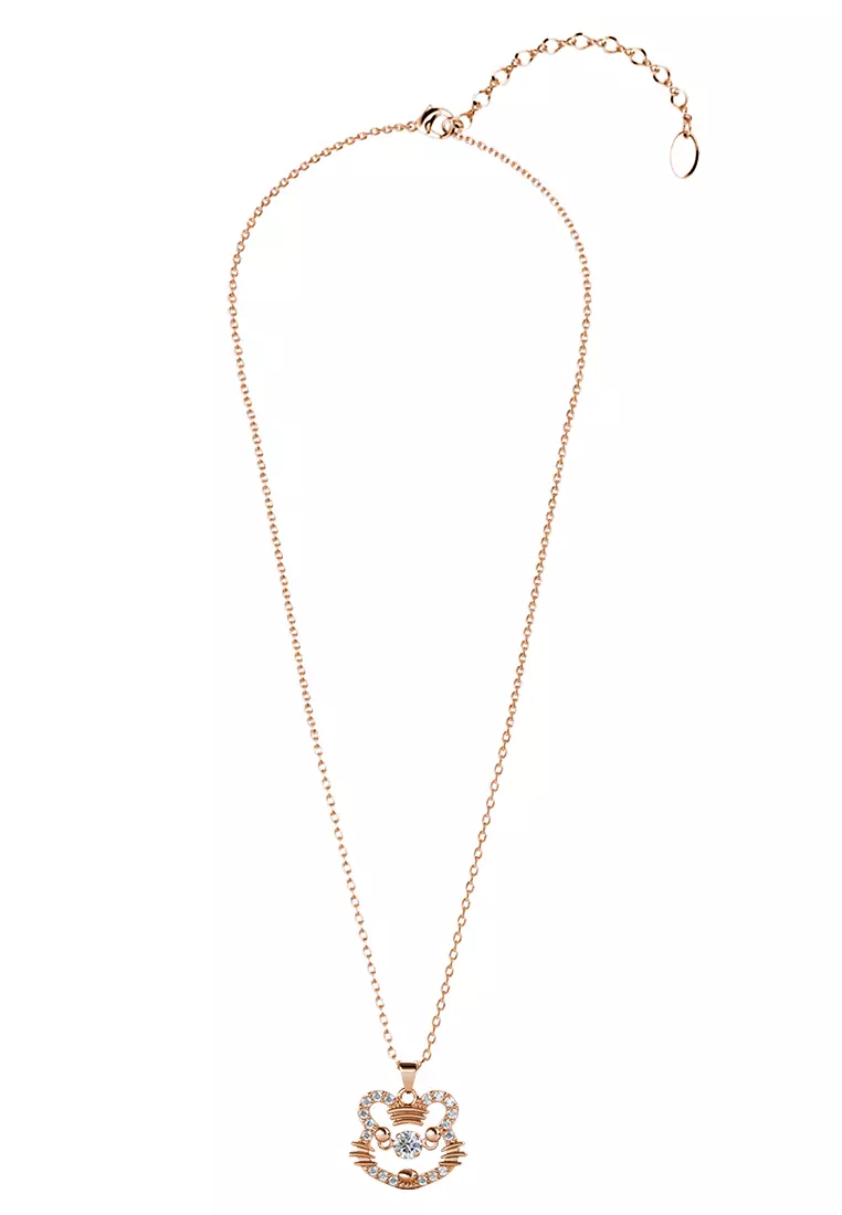 Dancing Shio Pendant Tiger ( Harimau ) RG - Kalung Crystal Swarovski by Her Jewellery