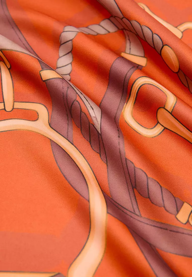 Chain-Print Scarf
