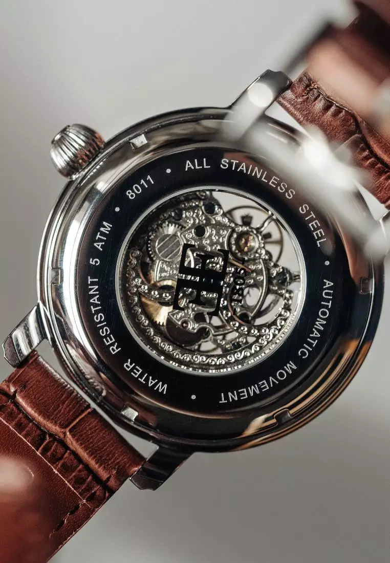 Thomas Earnshaw Thomas Earnshaw Men's 48mm Longcase Automatic Skeleton ...