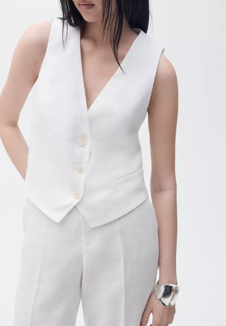 Linen Suit Waistcoat