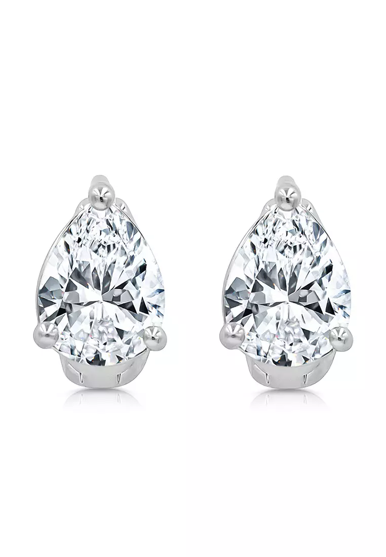 Real diamond clearance clip on earrings