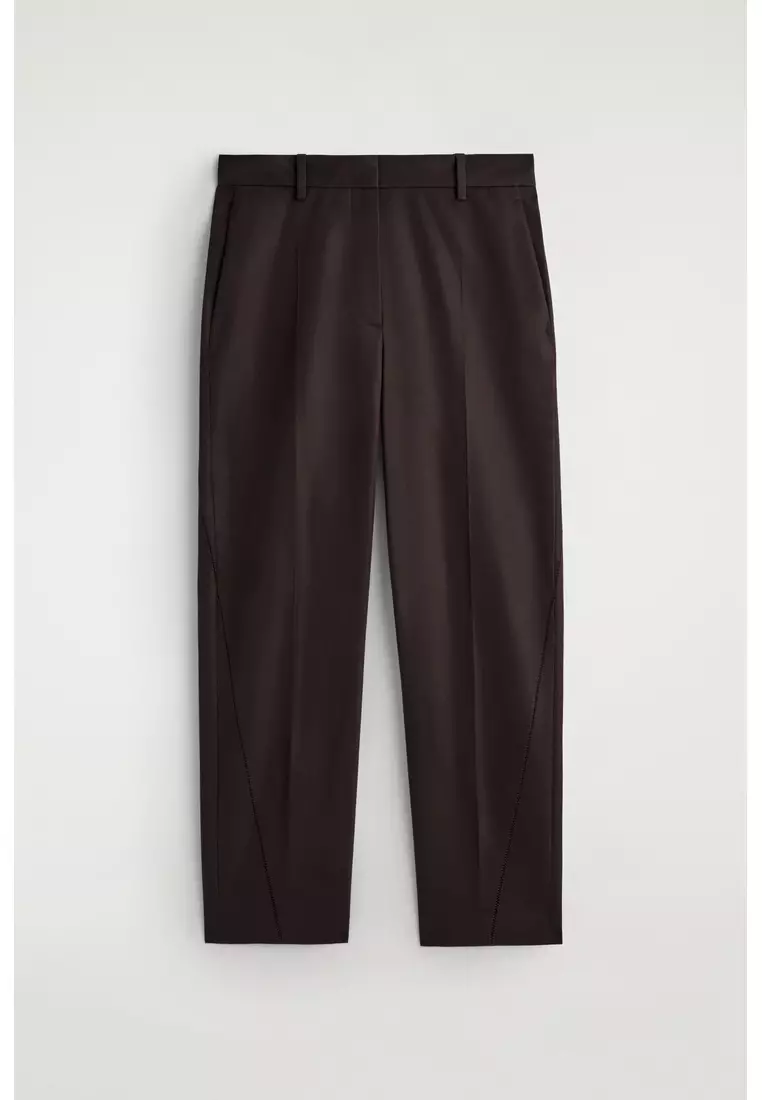 EMBROIDERED COTTON TROUSERS