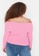 Trendyol pink Plus Size Off The Shoulder Jumper 31FEAAAD1A9271GS_2