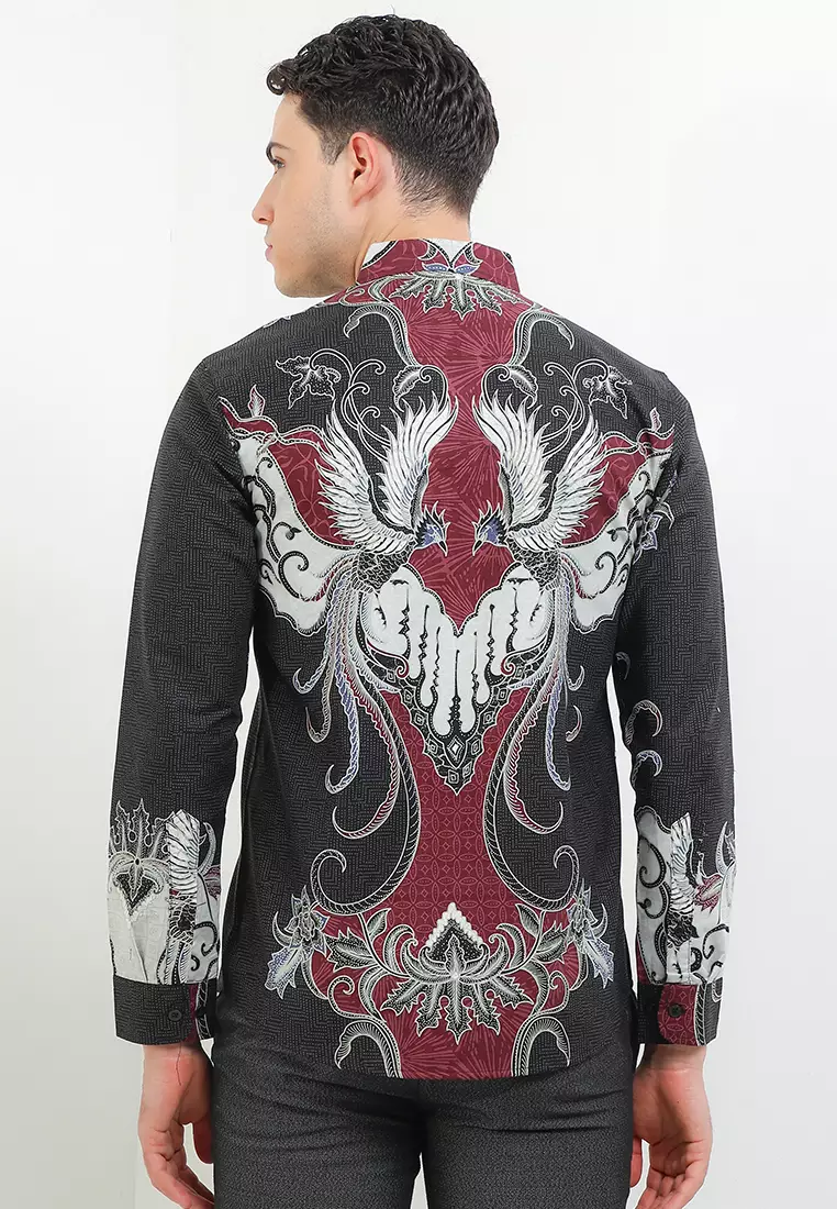 BATIK TALENTA EXCLUSIVE Lengan PANJANG slimfit PARANG BURUNG MRN