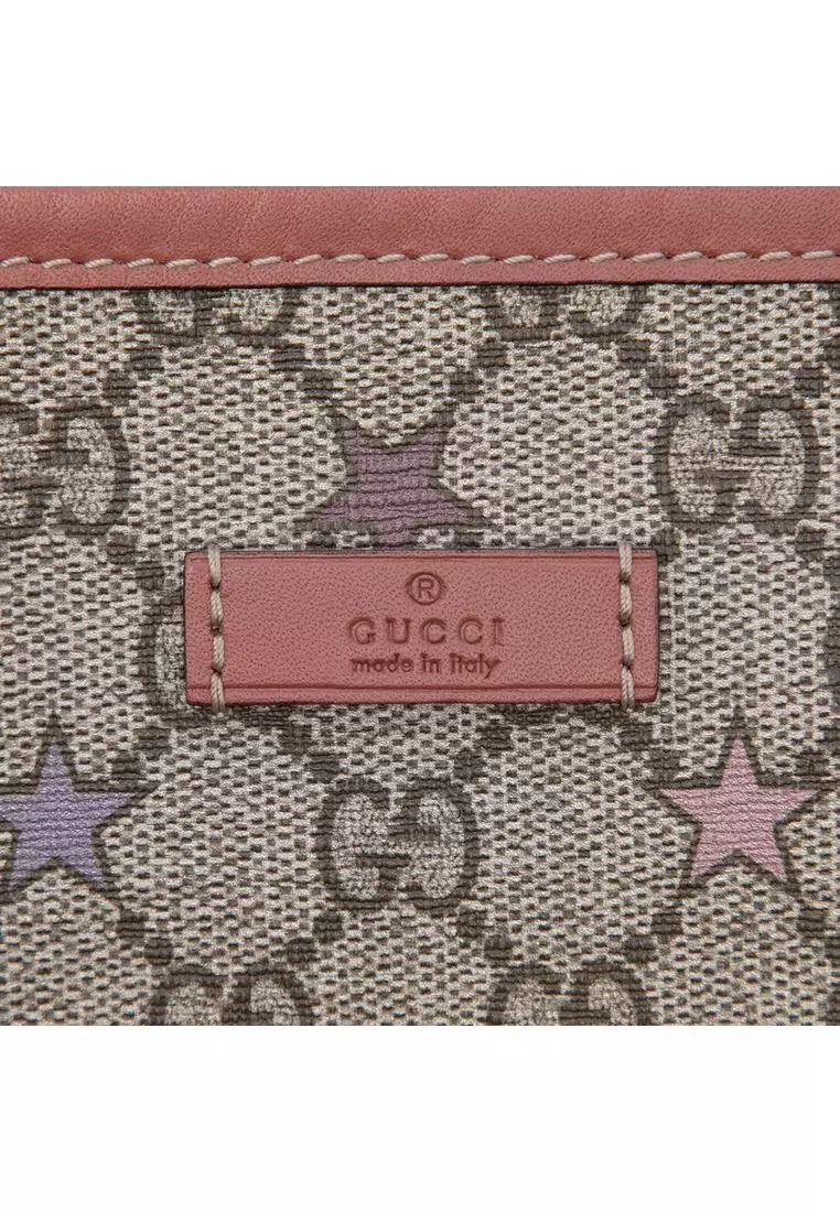 Pre-Loved Gucci Gg Supreme Star Joy Vertical Tote