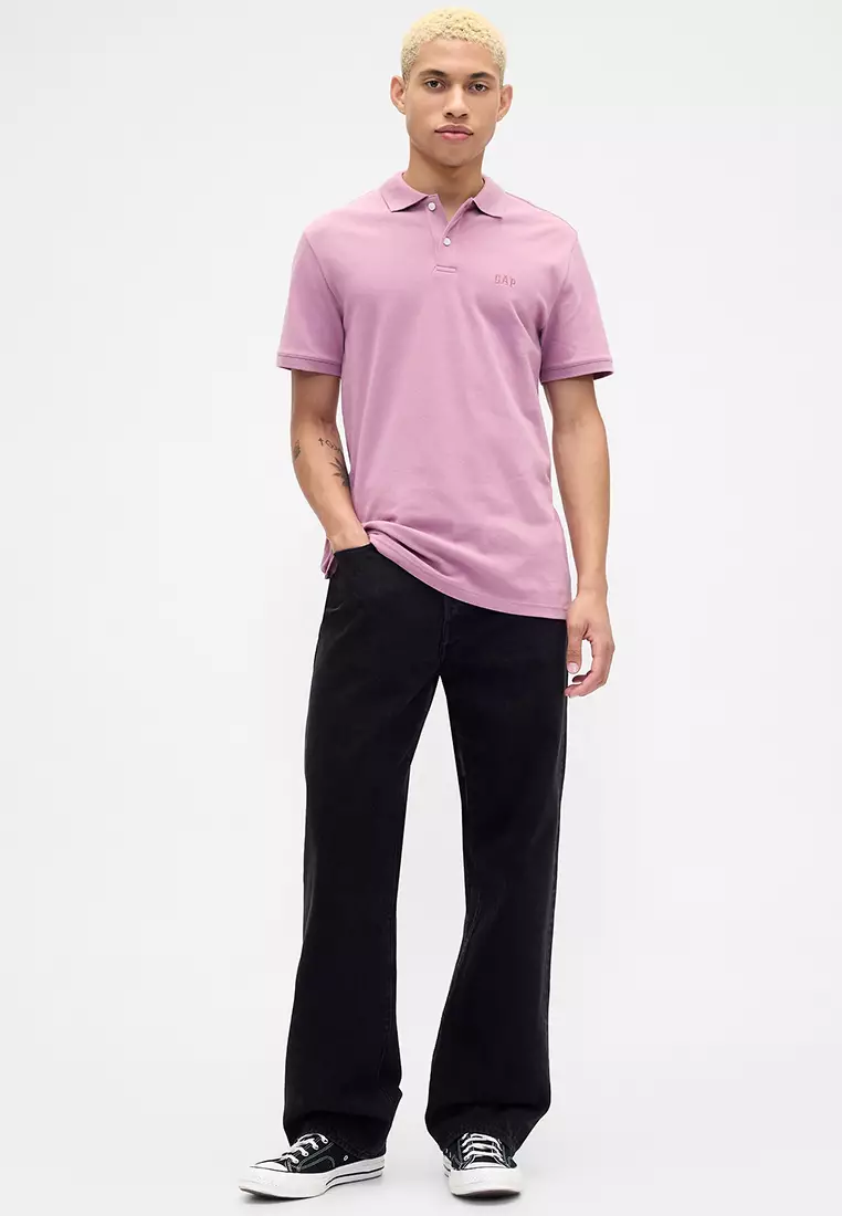 Logo Pique Polo Shirt