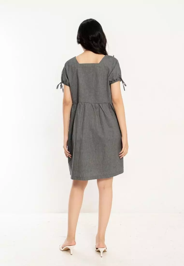 Agatha Dress Dark Grey