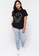 Vero Moda black Plus Size Elis Smiley T-Shirt FEE52AA13DEB8CGS_3