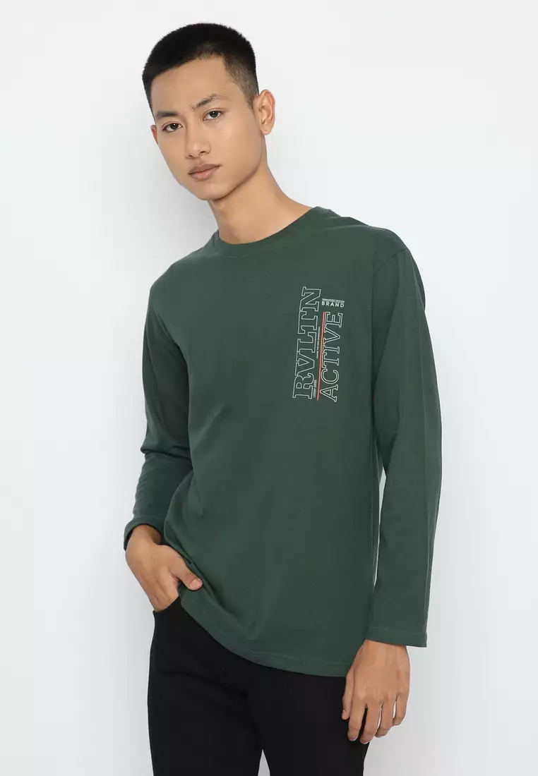 RBJ T-Shirt Cotton Lengan Panjang Pria 207131593