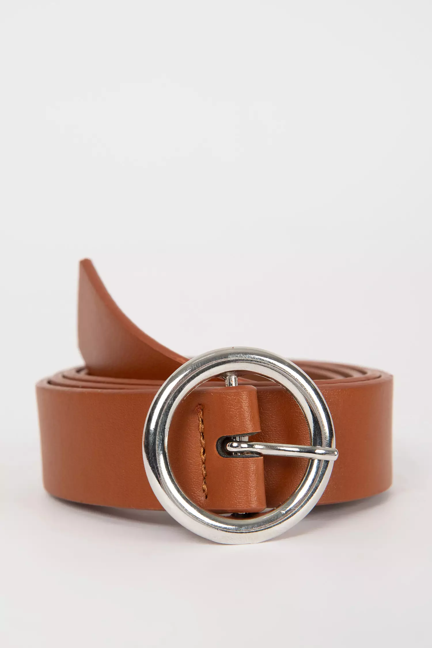 2-Pack Oval Buckle Faux Leather Classic Belt