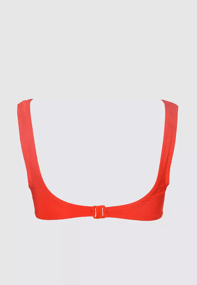 Jual Trendyol Red Swimwear Top Original 2024 ZALORA Indonesia