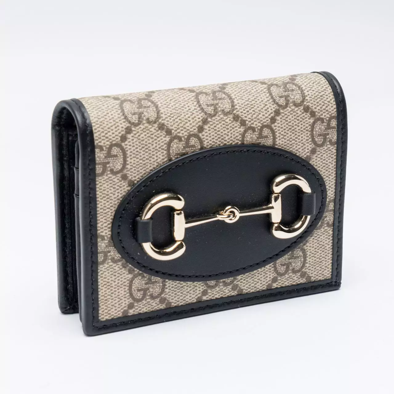 Jual Gucci Horsebit 1955 Card Case Wallet Black Original 2025