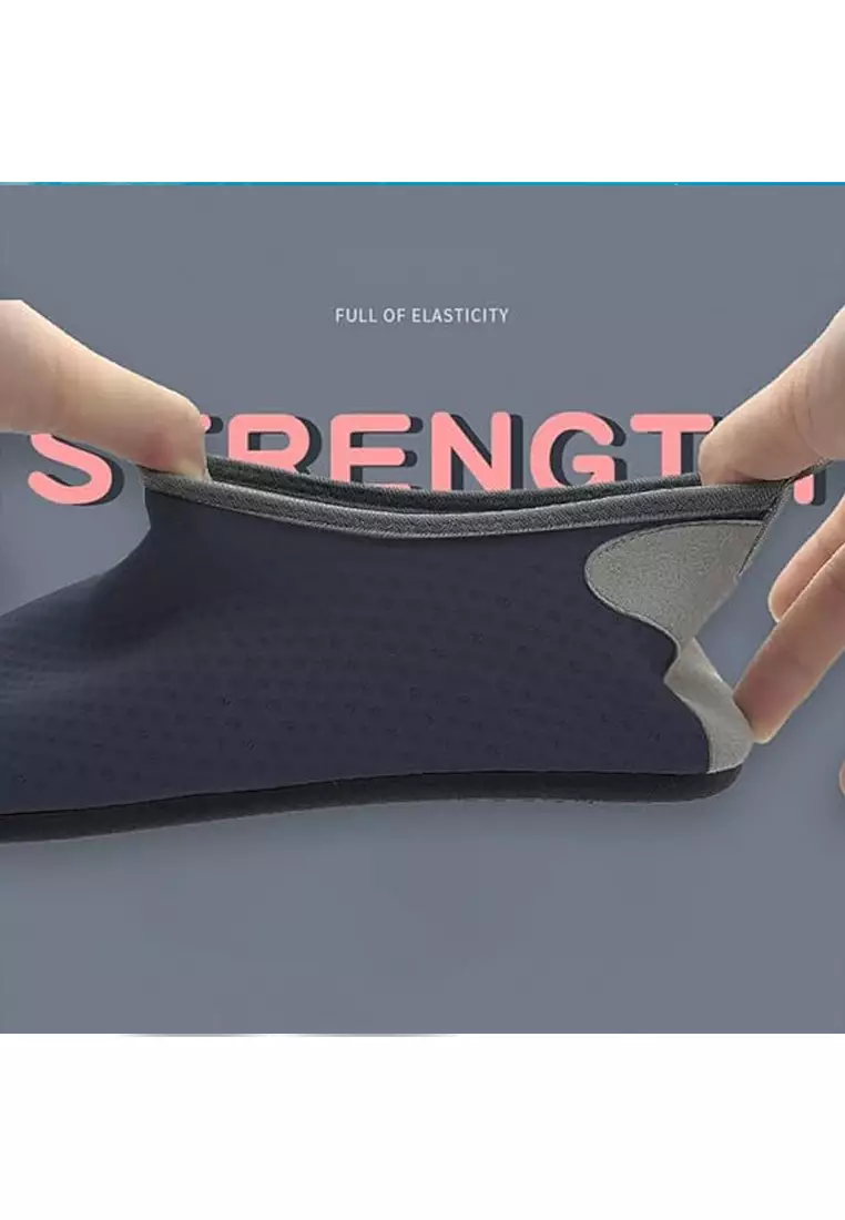 Non-Slip 2 Tone TPR Aqua Shoes - Black