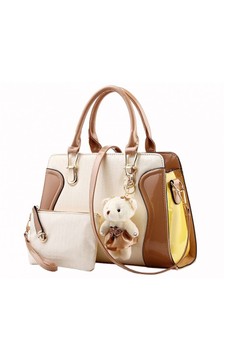 Stylebox brown New Style Shoulder Bag with Bear and Pouch ST148AC09BXMPH_1