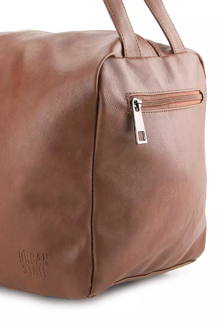 Distressed Leather Concept Duffel Bag