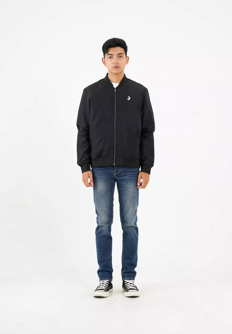3Second Men's Bomber Jacket Regular Fit Taslan Sirius OL-C031124