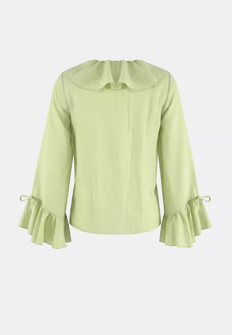Ruffle Detailed Woven Blouse