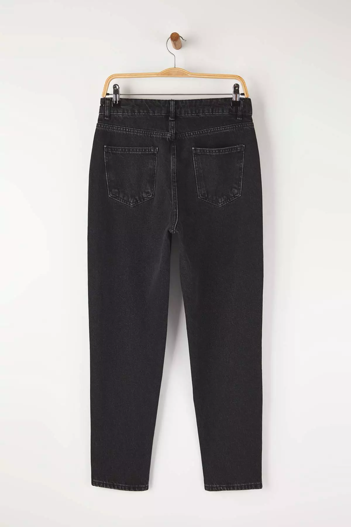 Black High Waist Mom Jeans