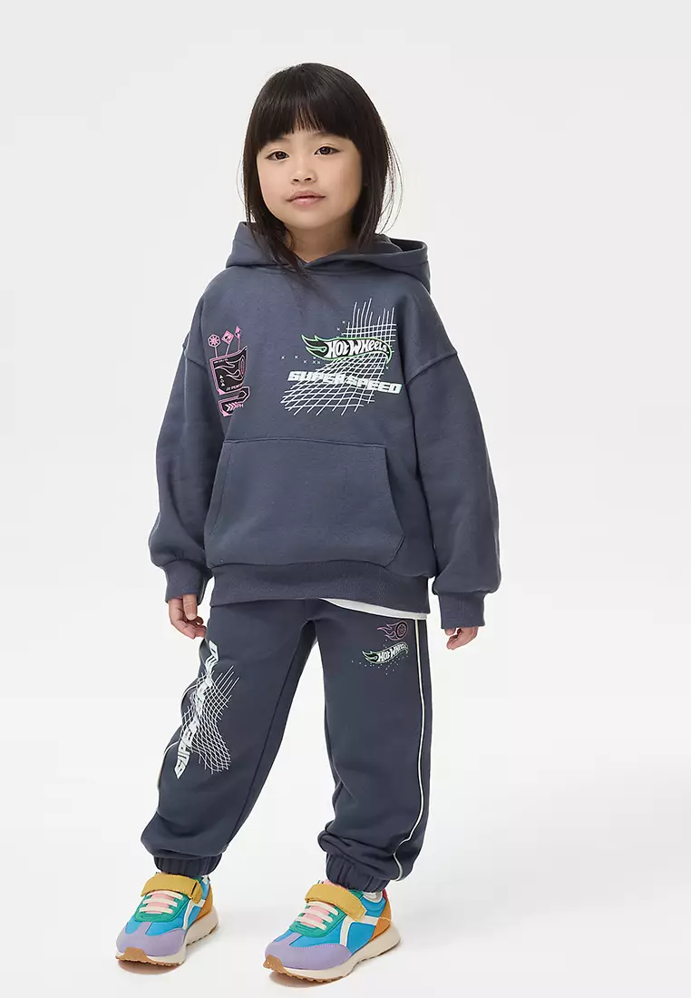 Cotton Rich Print Joggers