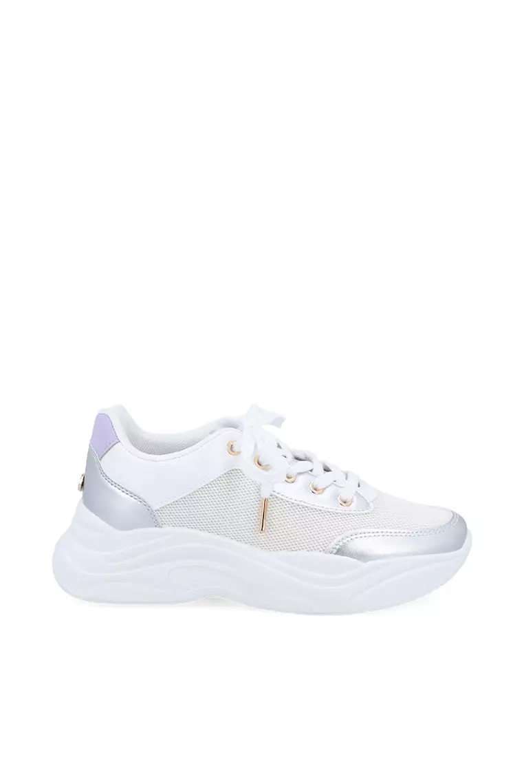 Discount on Carlo Rino  shoes - SKU: White Metalic Sneakers