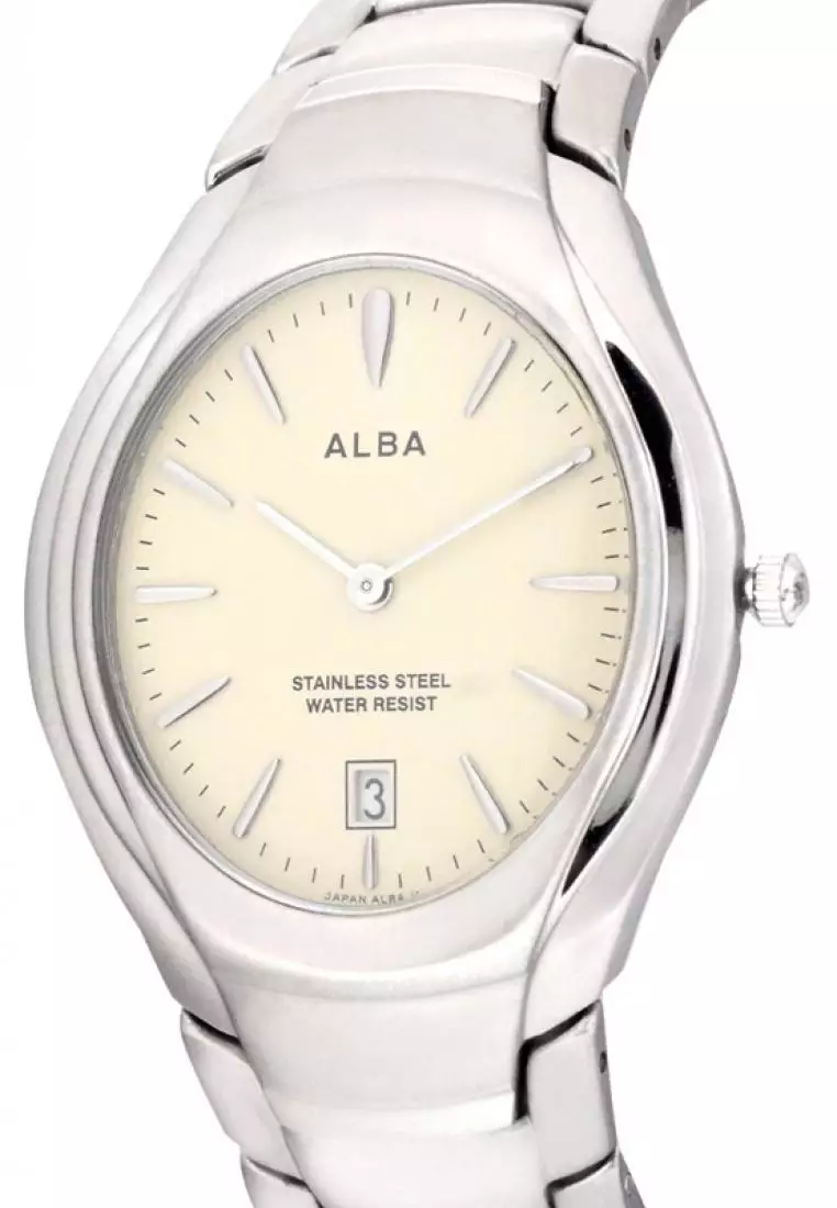 Jam Tangan Wanita Alba Original Garansi Resmi Strap Stainless Steel Silver AVKC45 AVKC45X1 Silver
