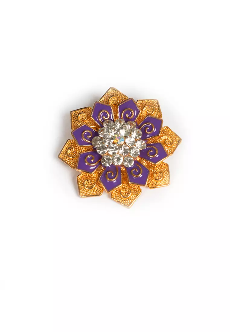 Houseofcuff lapel pin brooch bros untuk jas TUSUK GOLD A47