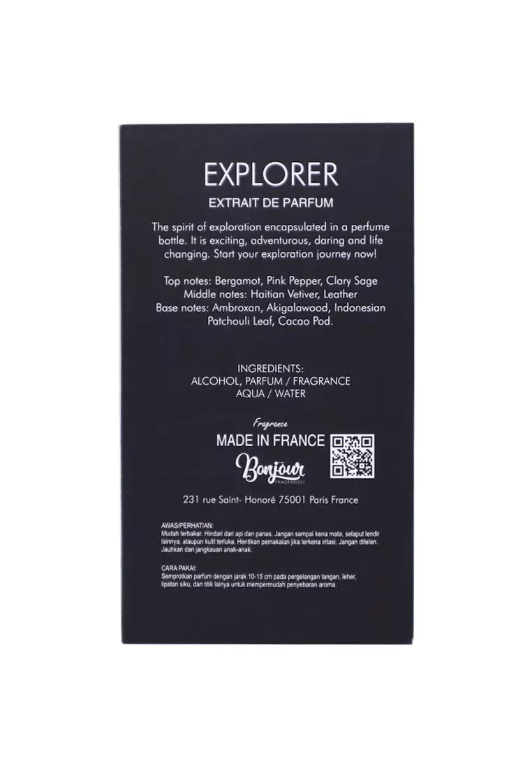 Bonjour Explorer Extrait De Parfum Man 100 ML