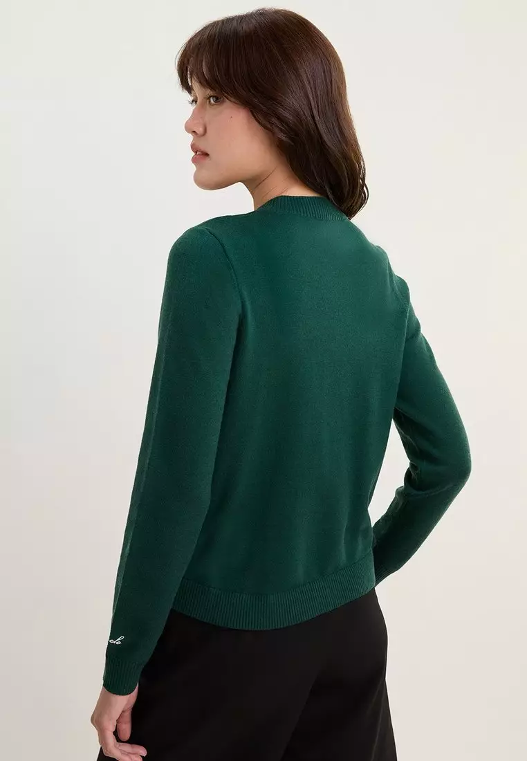 Knit Cardigan - Dark Green