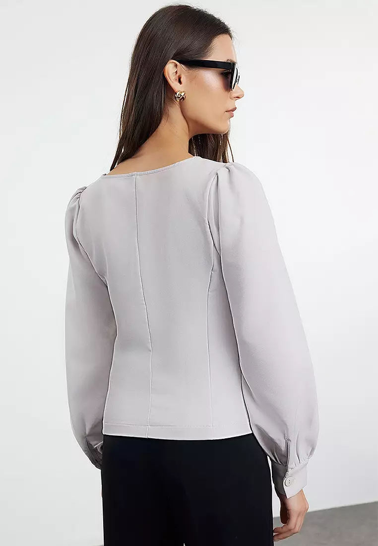 Sweetheart Ruched Blouse