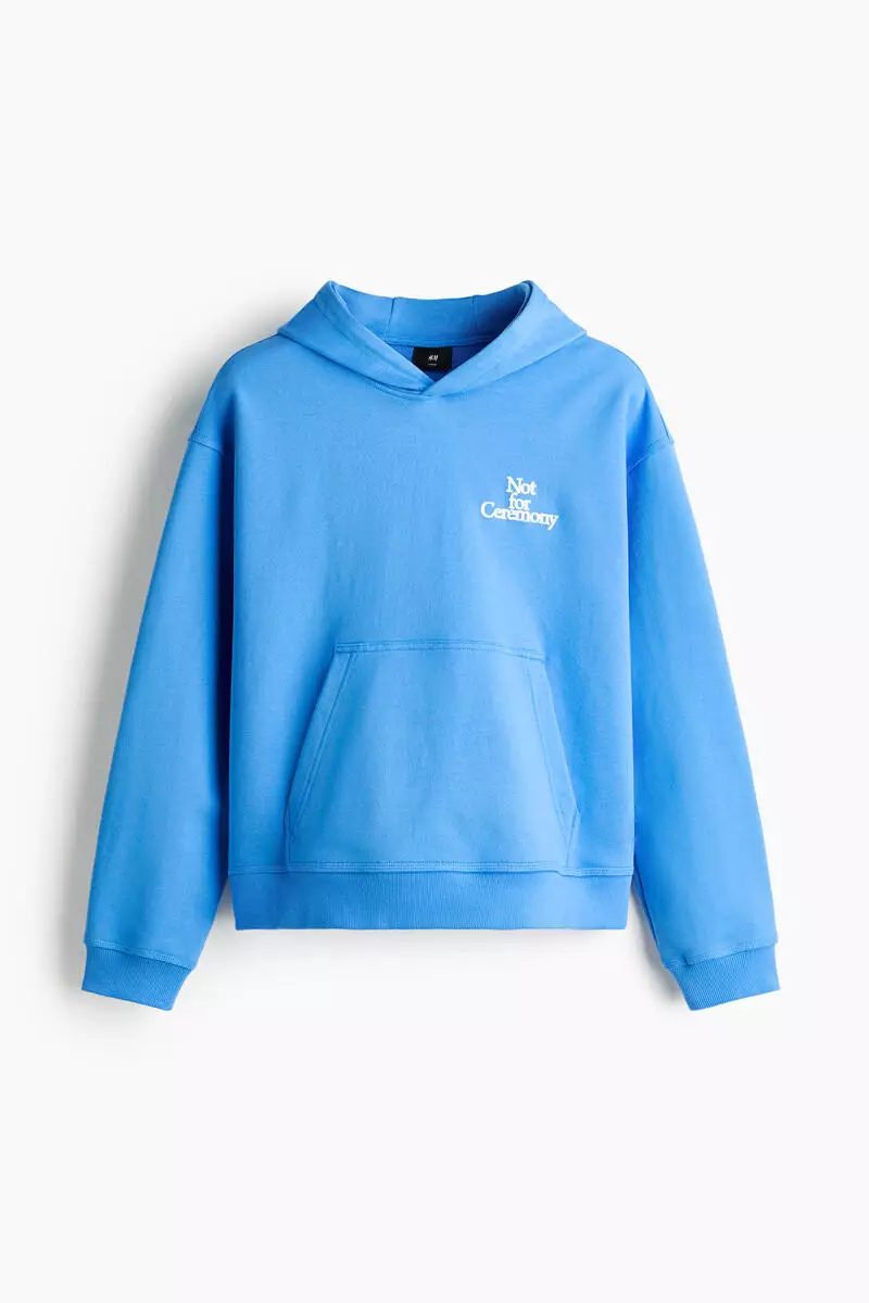 Loose Fit Motif-detail hoodie