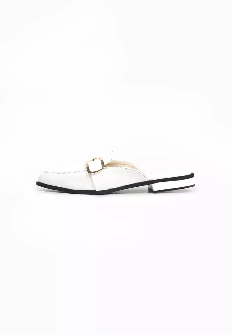 SEIS  Macys Mules Wanita - WHITE