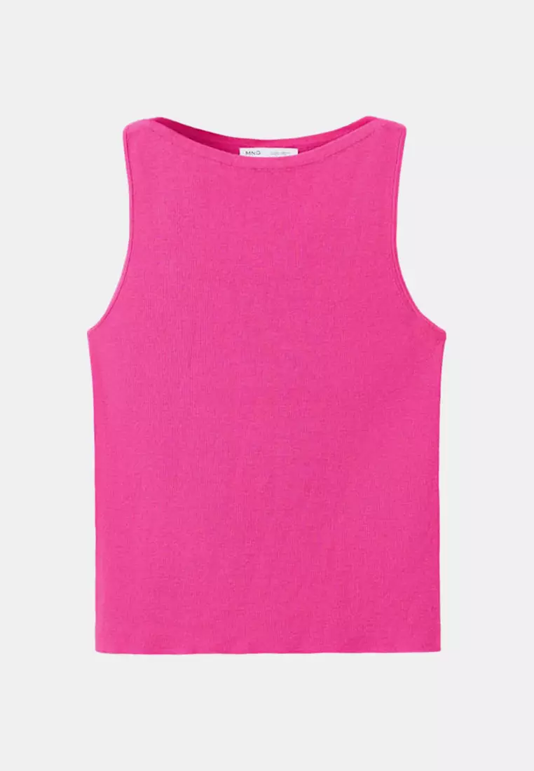 Fine Knit Boat Neck Top