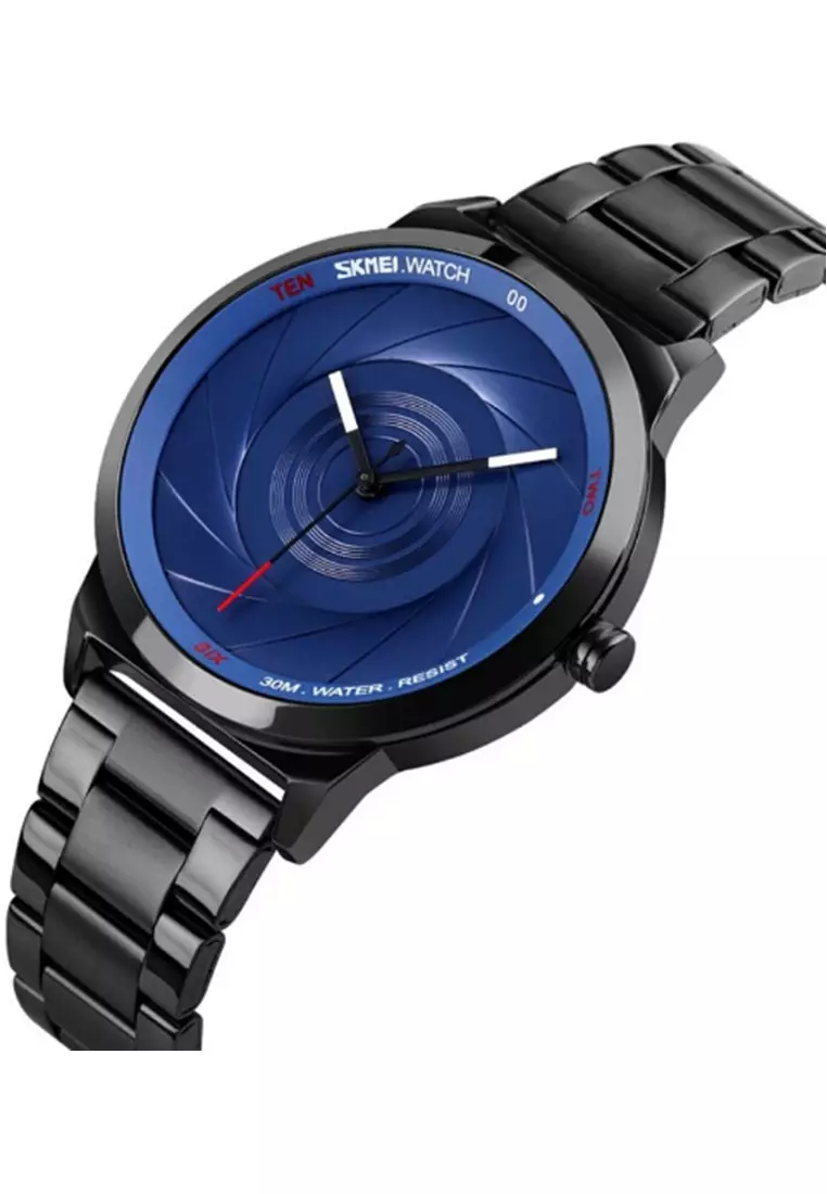 Jam Tangan Analog Pria Waterproof Strap Tali Material Stainless Steel ZY03 ORIGINAL