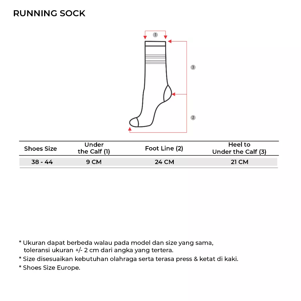 Tiento Compression Socks Kaos Kaki Olahraga Pria Wanita Futsal Running Fitness Xceleration