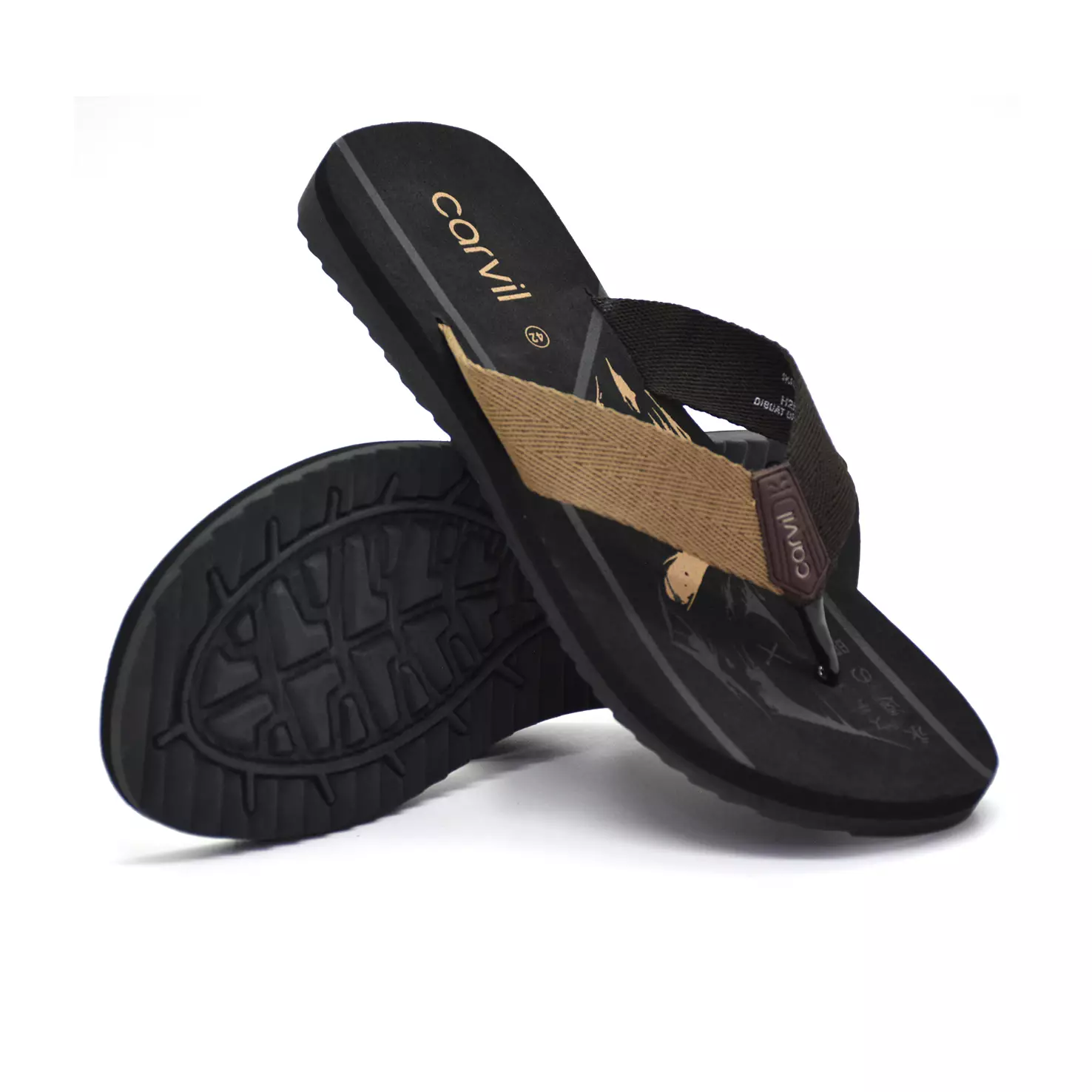 Carvil Sandal Pria Ikigai-M Brown/Beige