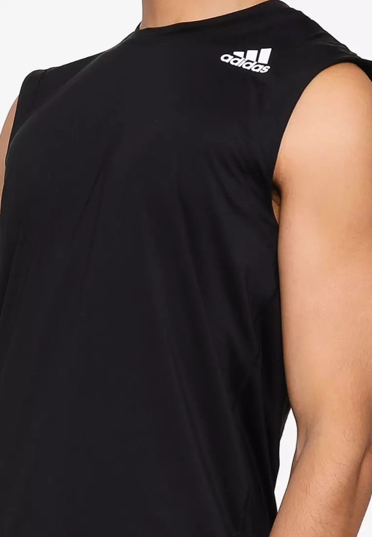 techfit sleeveless fitted t shirt