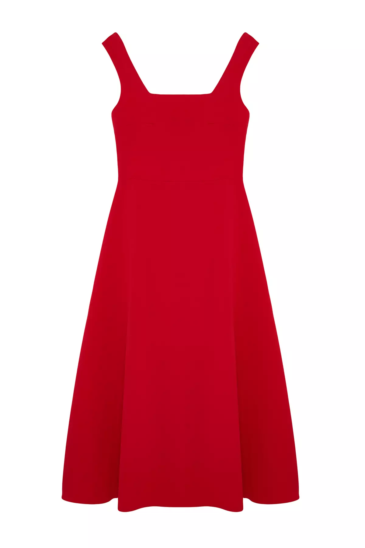 Square Neck Midi Dress