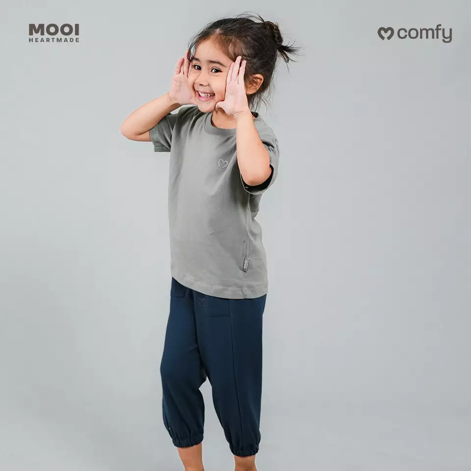 Mooi Celana Jogger Anak Comfy Jogger Pants Kids - Steel Navy