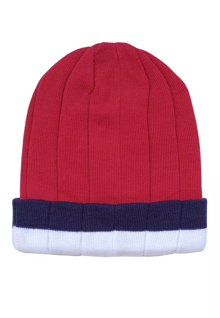 Crocodile Kids BEAN Holiday Red Topi Kupluk Anak 10-16 tahun - katun