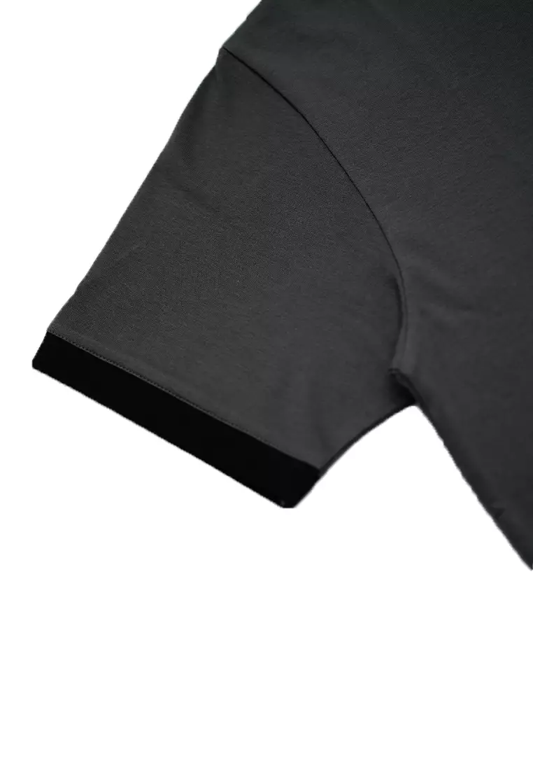 Ryusei Kaos Pria Yoshito Button CMB Grey