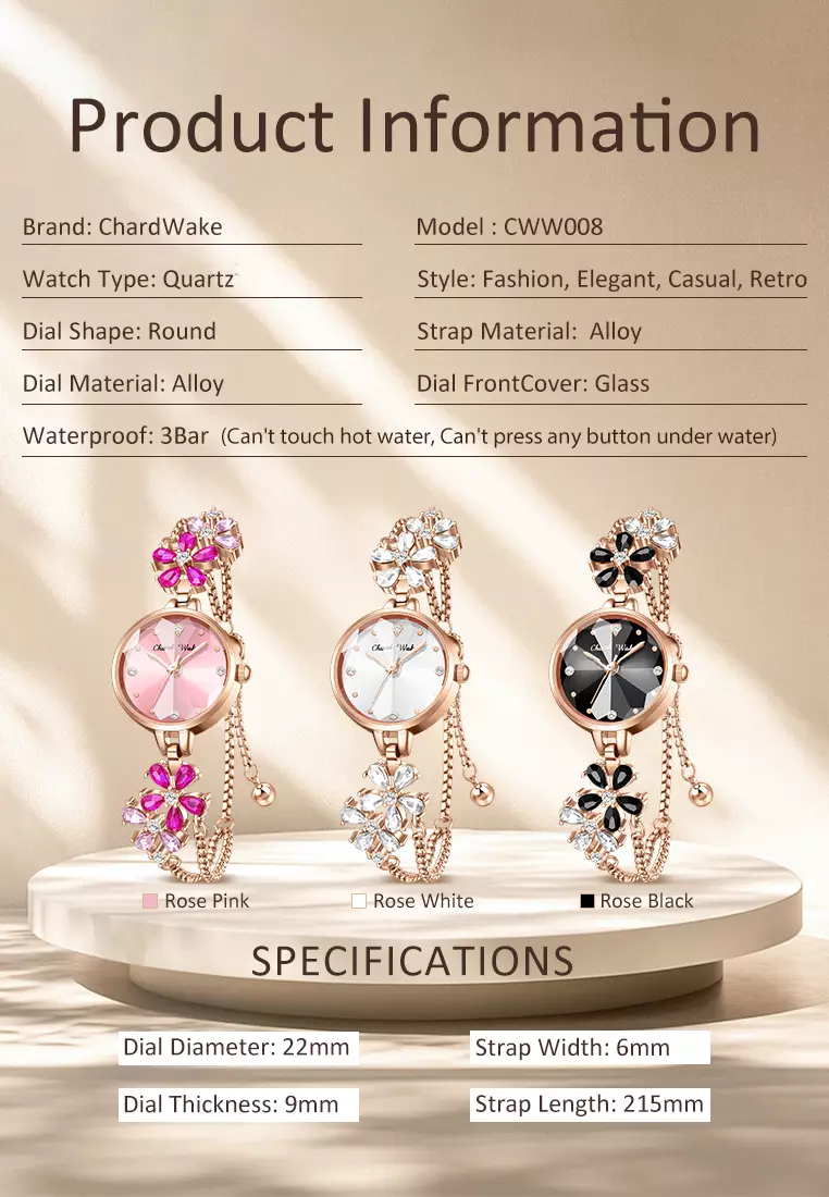 Jam Tangan Wanita Original Anti Air Korea Fashion Tali Gelang Jam Tangan Cewek Kuarsa pink
