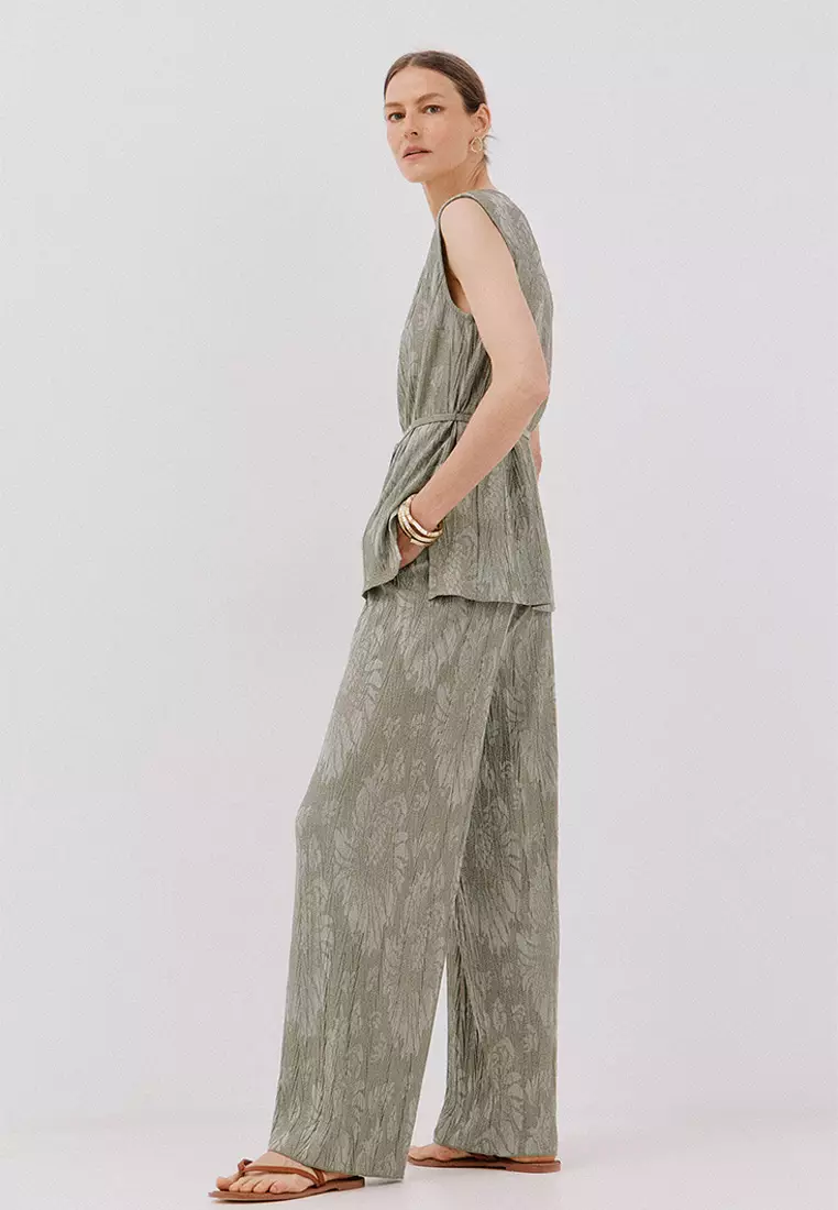 Jacquard Knit Trousers