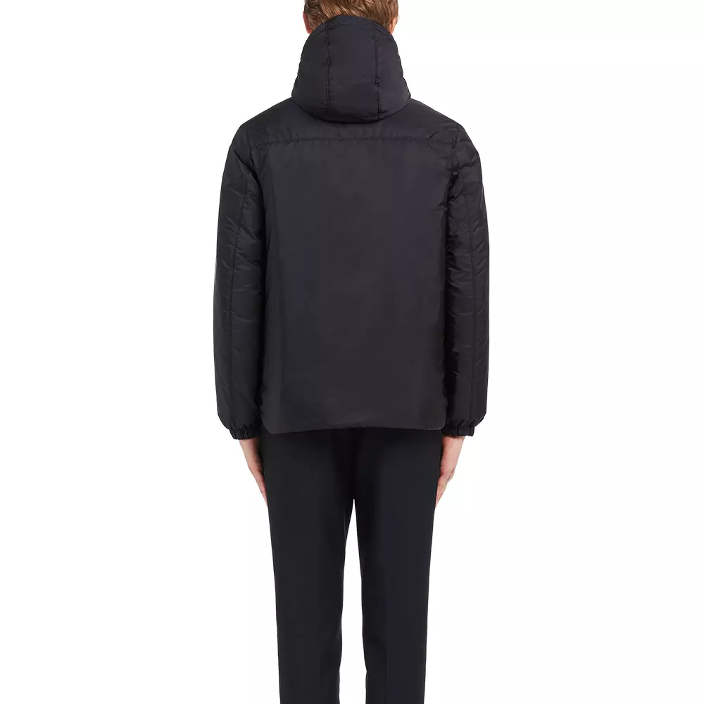 [5.5UPER DEALS] Re-Nylon Puffer Stand-Up Collar Jacket Black
