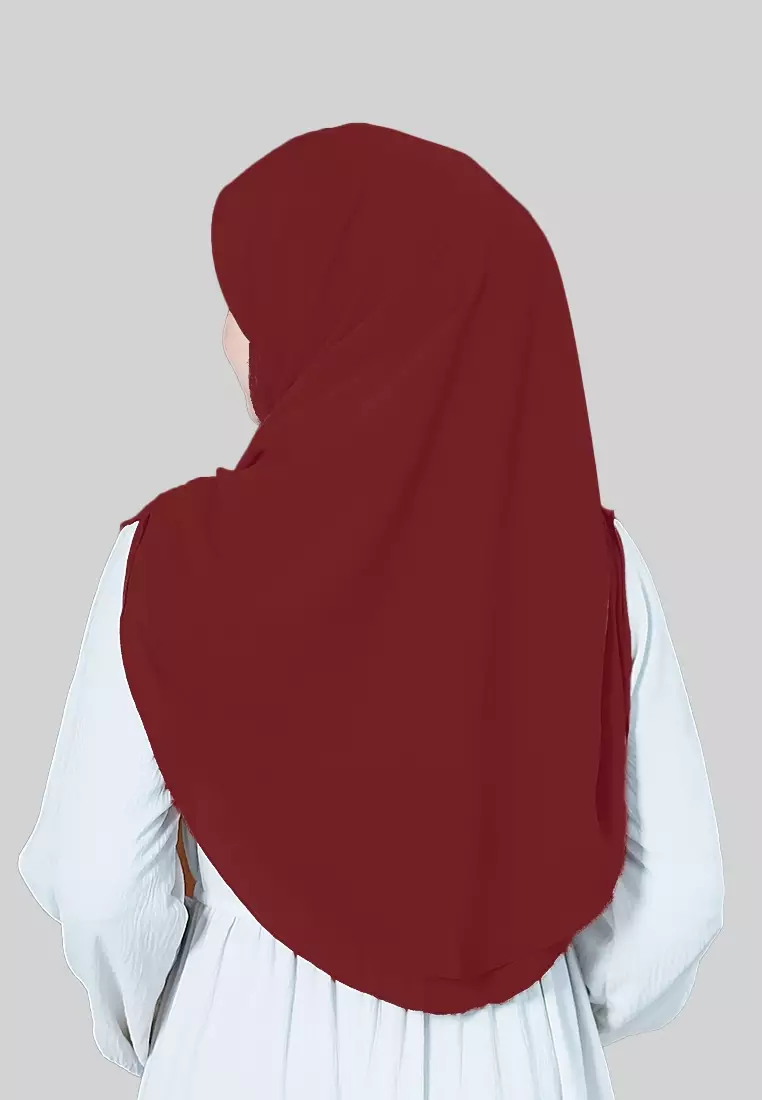 HIJAB INSTAN IRISH - DEEP MAROON