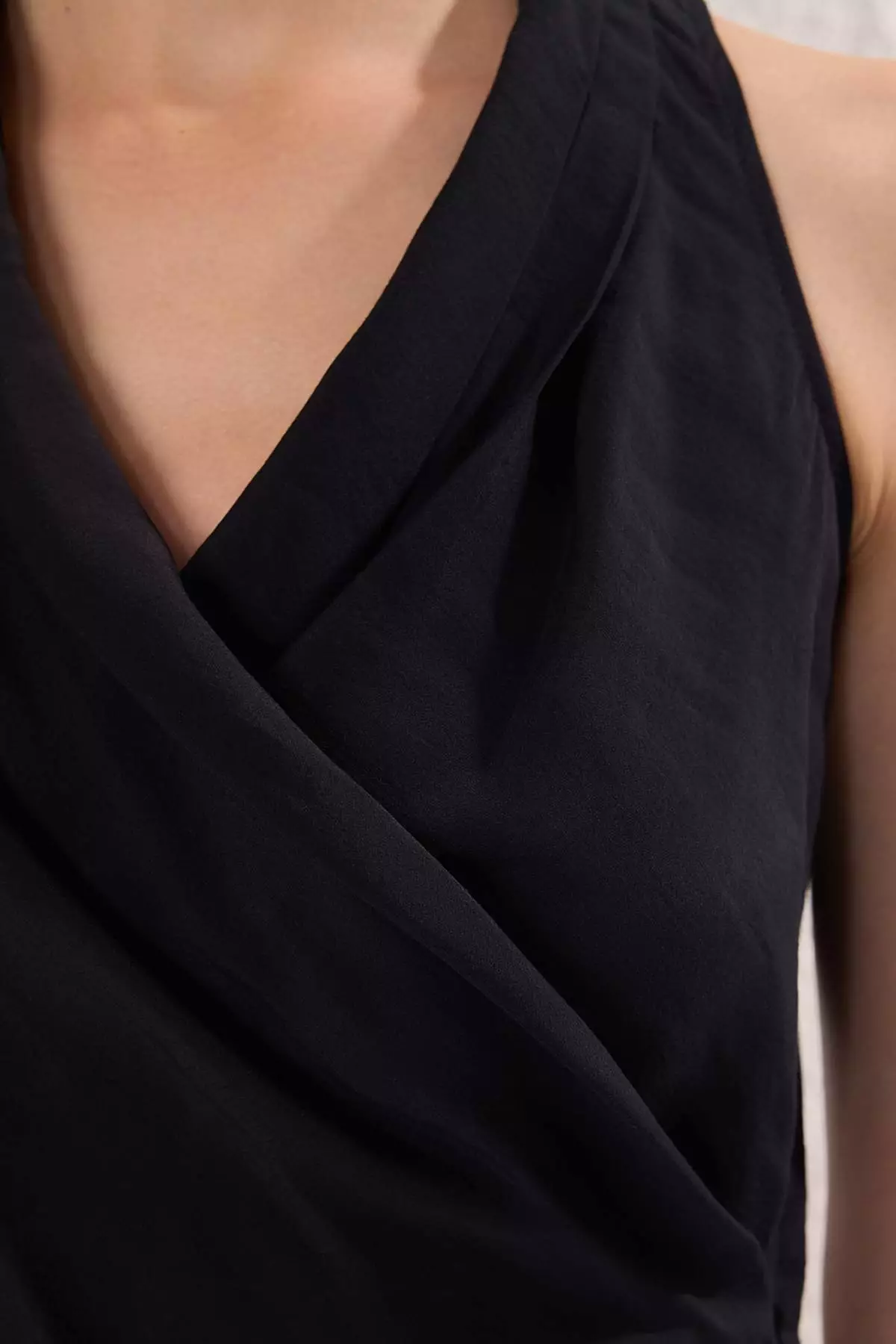 Limited Edition Black Modal Double Breasted Blouse