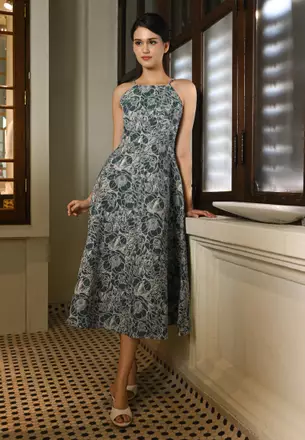 green emerald velvet dress Hong Kong Cowl Neck Maxi Dress with Bandeau Open Back Black / Medium